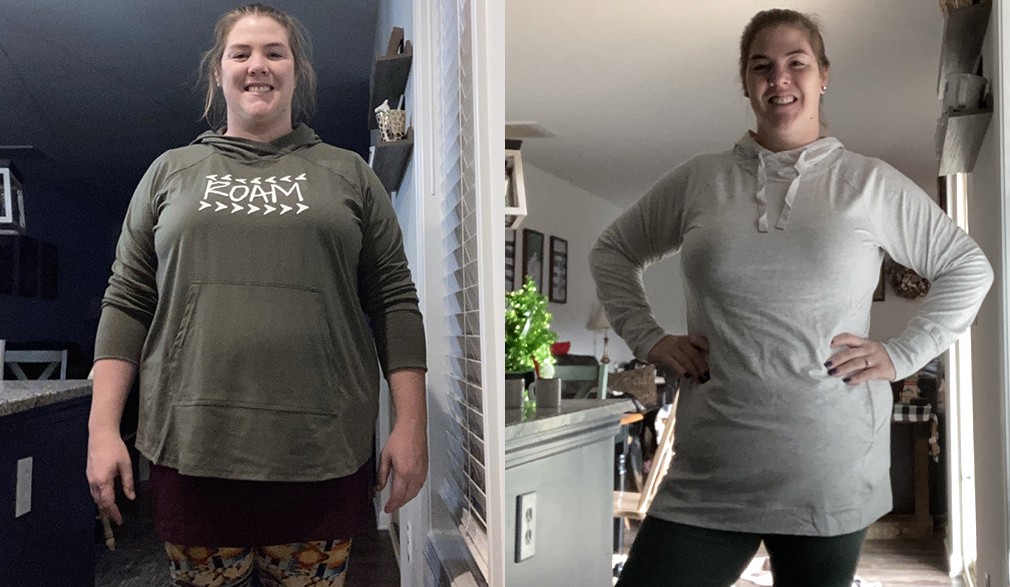 Nora's weight loss transformation