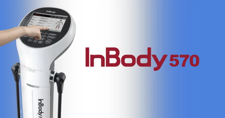 The InBody 570 machine and the logo